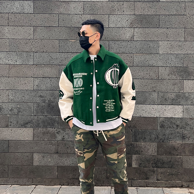 commas棒球服四季上衣夹克