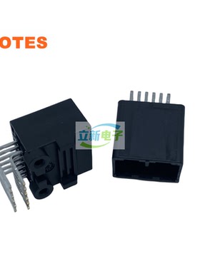 LOTES AAUS01AP2-012K02 BMS汽车连接器 黑色公头 12PIN