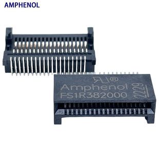AMPHENOL安费诺FS1-R38-2000 QSFP+ 28P 100G 90度母座连接器