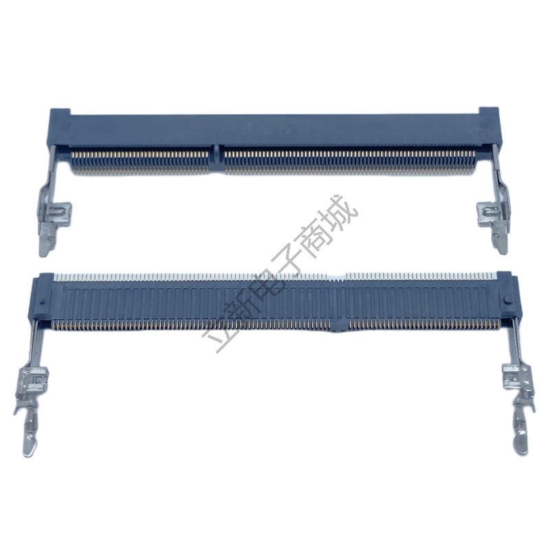 原装TE泰科2-2013290-1笔记本DDR3内存插槽204Pin高5.2H反向1.5V