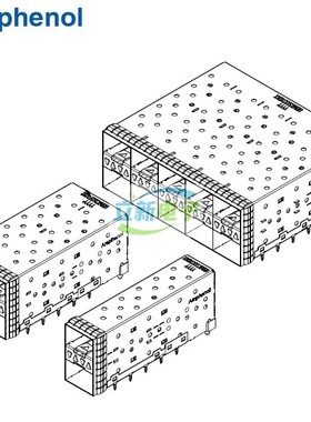 Amphenol 安费诺  SFP+ 2xN  UE86-KX627-X0321 Cage  连接器
