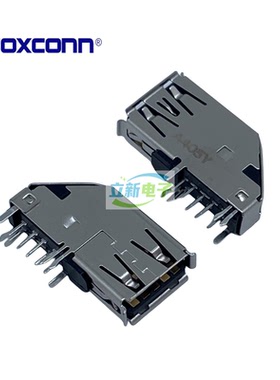 Foxconn UEA3119C-4FD2-4H 9PIN 侧插USB3.0 黑色胶芯 连接器