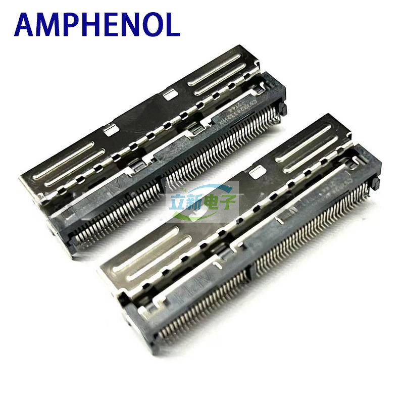 Amphenol安费诺 G97R24332HR MCIO 124P R/A连接器Mini Cool Edge
