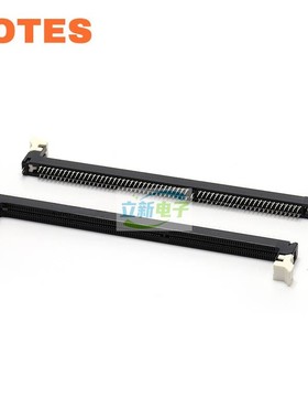 LOTES AAA-DDR-202 连接器内存插槽DDR3 240P加檔牆白耳镀金黑色