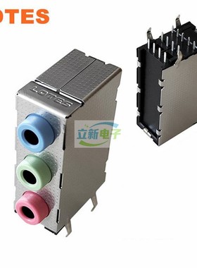 LOTES 嘉泽得意ABA-JAK-027-K21电脑主板音频插座3孔3.5耳机插座