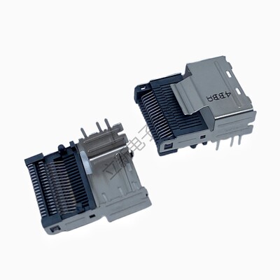 现货U.2 SAS接口36P MINISAS卧贴贴片 SFF-8087 母座插槽连接器