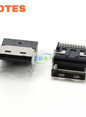 LOTES ASASS005 原厂连接器SFF-8654 4X卧式母座 SlimSAS 38PIN