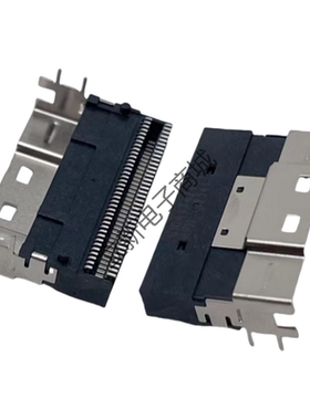 Amphenol U10-A474-240T SlimSAS SFF-8654 8i卧式74PIN 8X连接器