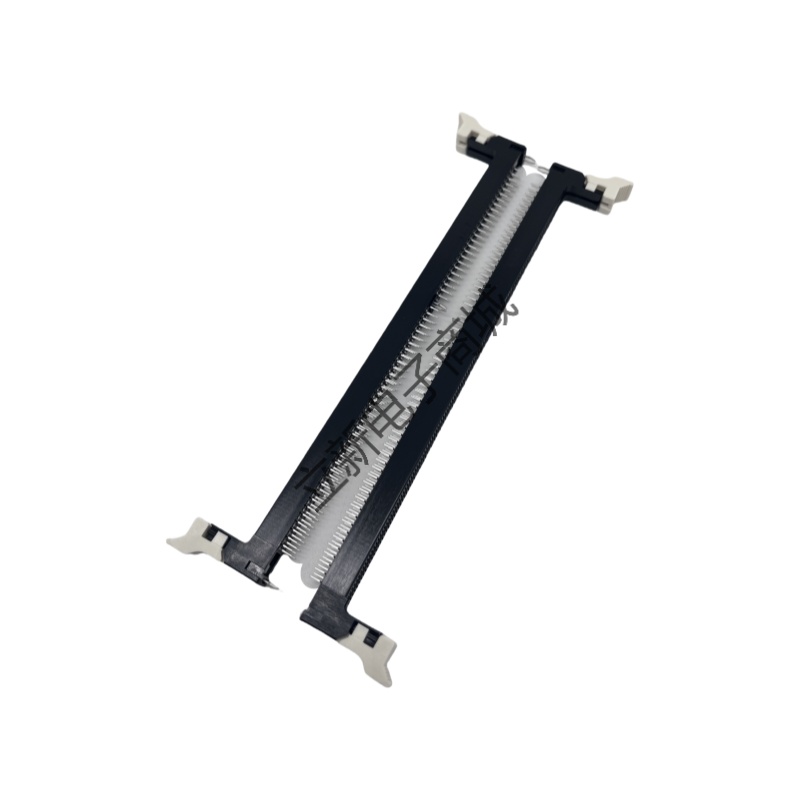 三代台式机内存槽 DDR3 240PIN黑体白耳DIP直插式1.5V卡槽