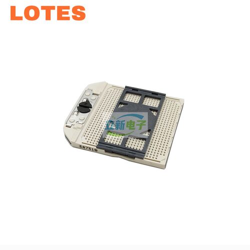 LOTES ACA-ZIF-109-P02-A PGA-722 CPU座白色SMT垂直 锡球座