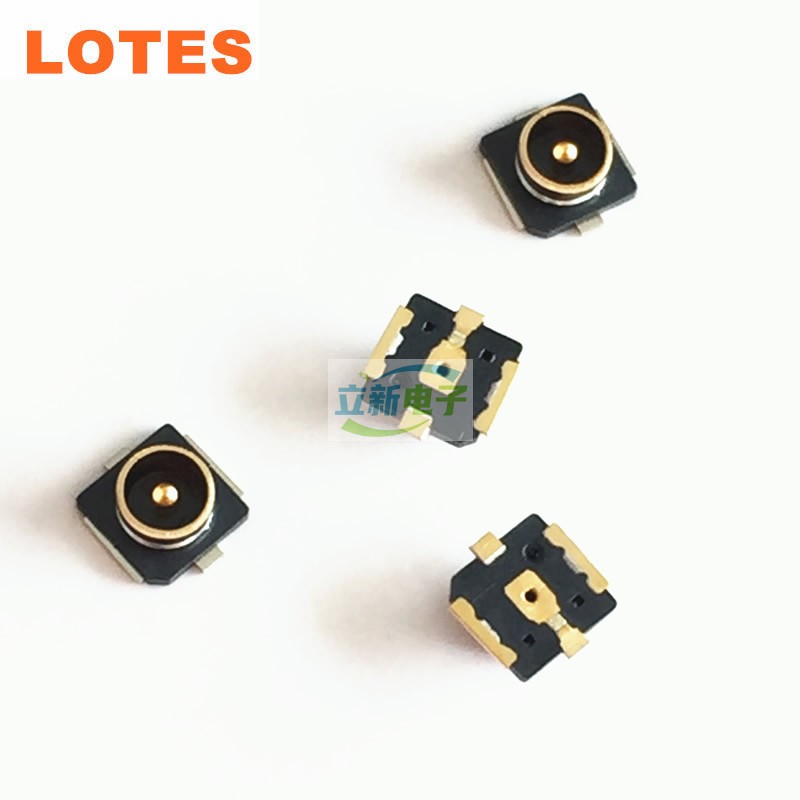 LOTES/得意 原装正品 IPEX天线座1代 4Pad射频天线座子 板端