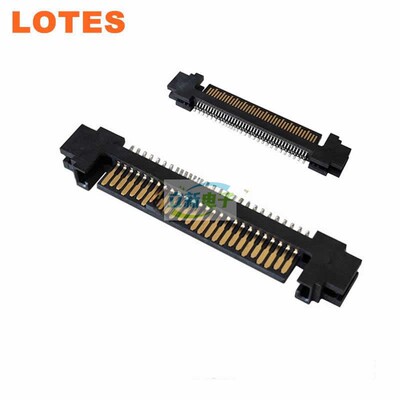 LOTES得意 ASAT0015-P001C 公座U.2硬盘座子SFF-8639 夹板式 68P