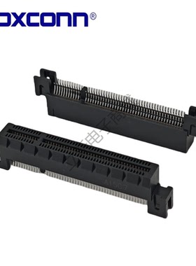 Foxconn/富士康 2EG24937-D5D1-JF 夹板式 98PIN插槽带耳朵连接器