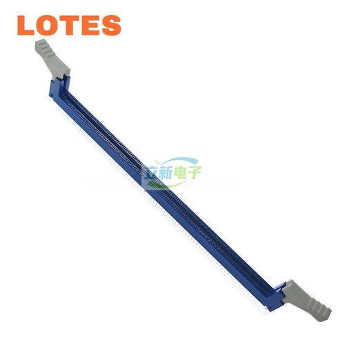 LOTES ADDR0144 四代内存插槽 DDR4 288PIN 带金属key大耳朵