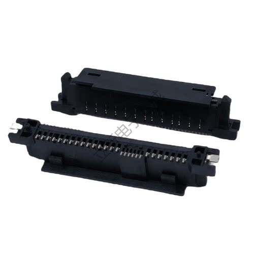 现货  SATA7+15P母座贴片22P卧贴板 连接器固定脚接口连接器插座