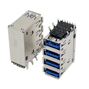 Foxconn/富士康UEA1112C-QHD6-4F 4层USB3.0翻边无弹片接插件现货