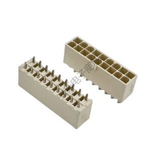 安费诺 G874D181202CEU ATX电源插座连接器 2*9P 18PIN 双排无柱