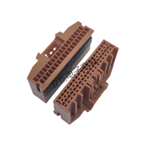 LOTES AAUS01DS0-036K01汽车储能连接器BMS母座塑料成品36PIN棕色