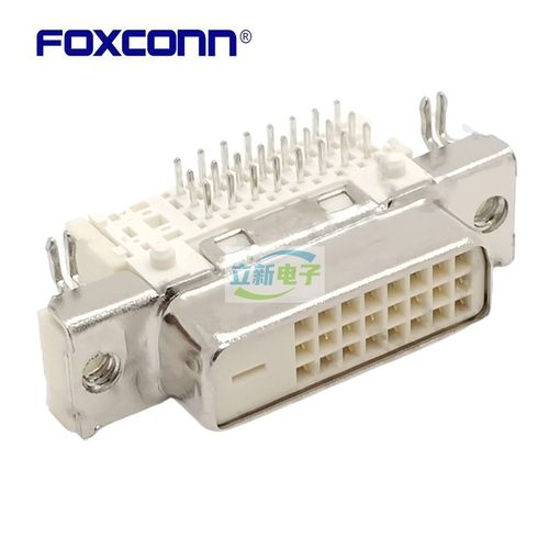 Foxconn富士康QH11121-DBT0-4F DVI接头90度弯脚母座主板显卡接口