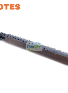 LOTES PCIE4.0显卡插槽16X 164P有掛台有耳扣贴片型黑色808001452