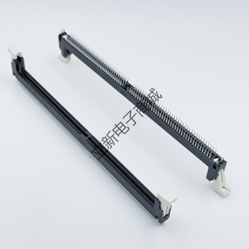 Lotes/嘉泽得意 ADDR0143-K024C05 288PIN 黑体白耳 DDR4内存插槽