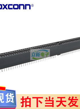 富士康ES04906-DF 全新原装连接器ISA-SLOT槽黑色98PIN间距2.54MM