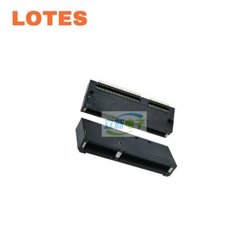 LOTES EDSFF 高速连接器 GenZ RA 2C (金屬key)