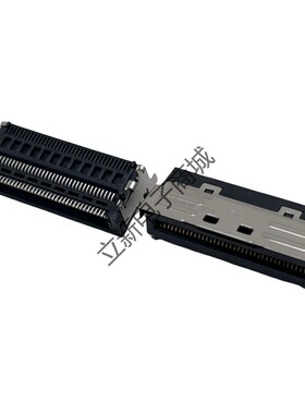 安费诺 G97R22312HR MCIO 8x 74PIN卧式贴片母座 85Ω PCIE5.0