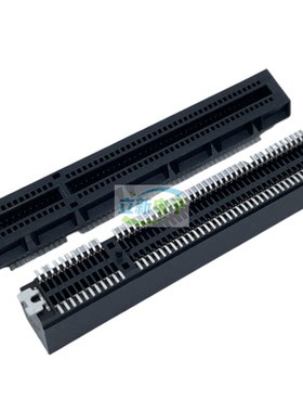 国产 PE45098-1B01140 PCIE4.0 98Pin 卡槽 立式贴片 X8显卡插槽