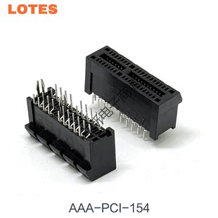 LOTES AAA-PCI-154 连接器 PCIE显卡插槽 1X 36PIN 鱼叉不开槽