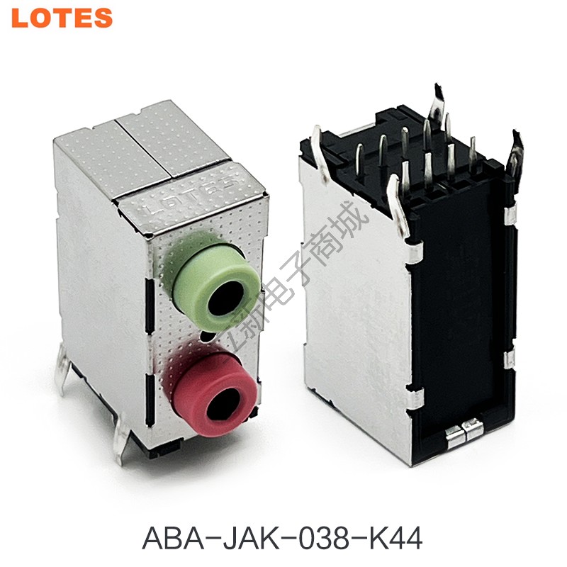 LOTES ABA-JAK-038-K44 声卡接口AUDIO JACK 2Pin电脑音频插座