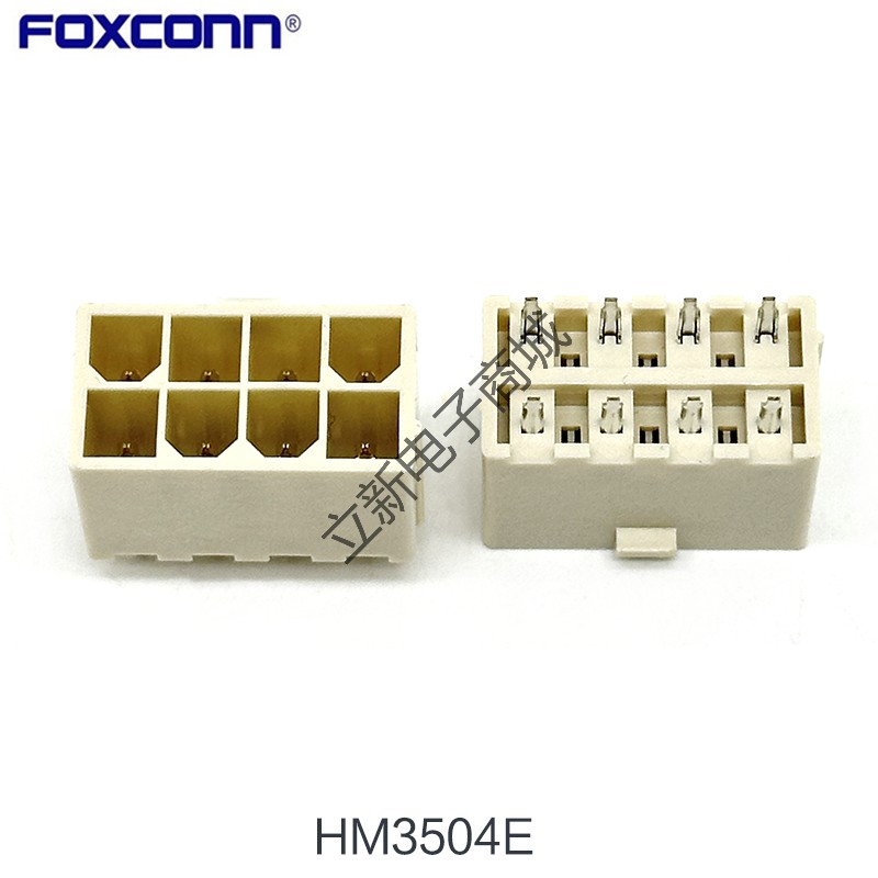 Foxconn/富士康HM3504E电源插座ATX电流座8PIN 2*4 间距4.2连接器
