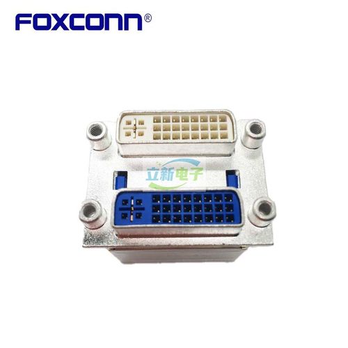 QH11121-DAEF-4F 双层DVI座子 电脑主板双层DVI高清视频插座子