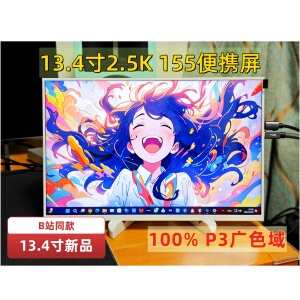 幻x面板13.4寸2.5K 155Hz广色域hdr便捷屏 PS5、掌机、电脑扩展屏