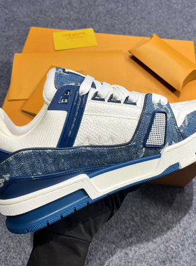 KAPIIT[顶版本]送运费险 白水泥鞋蓝牛仔黑牛仔板鞋胖丁鞋男情侣