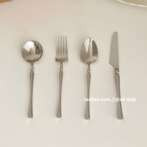 复古小蛮腰304不锈钢刀叉勺子