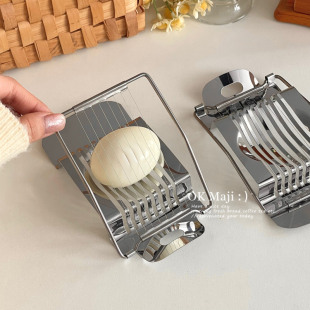 不锈钢多功能切蛋神器松花蛋皮蛋切割鸡蛋分割切片厨房花式切蛋器