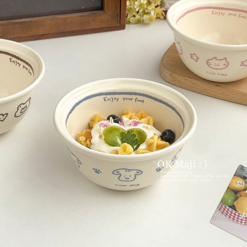 ins风新款网红可爱甜品碗