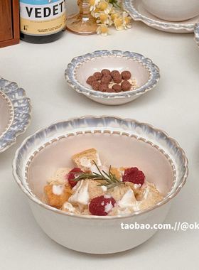 ok maji复古高颜值餐具套装2025新款家用陶瓷汤碗米饭碗菜盘碟子