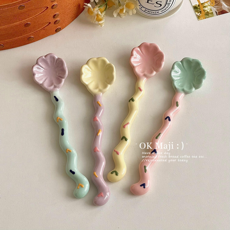 高颜值陶瓷咖啡搅拌勺