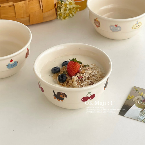 可微波炉陶瓷燕麦麦片碗