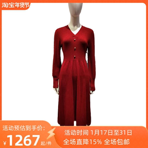 vesas collection唯尚女装连衣裙法式气质温柔设计感茶歇裙W1790