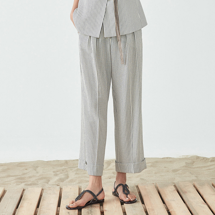 常规腰通勤唯尚长裤时尚优雅