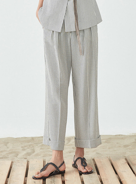 vesas collection T1270 度假系列海军风 直筒裤