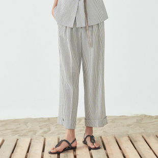 直筒裤 vesas 度假系列海军风 T1270 collection