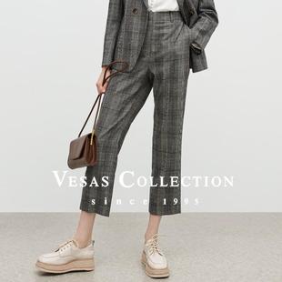 J0990 Vesas 同款 T1305复古英伦风通勤女裤 Collection