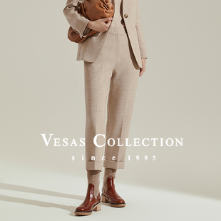 装 Vesas 翻边女士通勤裤 T1438 Collection