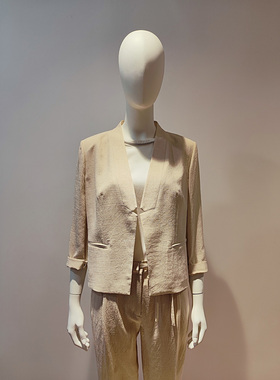 vesas collection J1093 设计师款无领 上衣