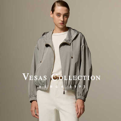 短款轻松连帽外套休闲