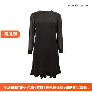 黑色拼袖 vesas 自然系列 D1153 连衣裙 collection